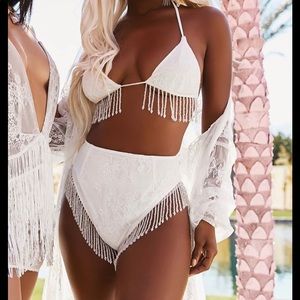 WHITE FOX 2 piece white set
